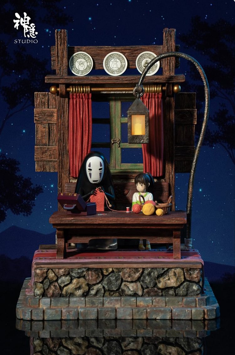 Spirited Away Silhouette Moment Series Spirited Away No-Face Man & Chihiro Ogino Statue(GK)Shen Yin Studio -KWII-GK