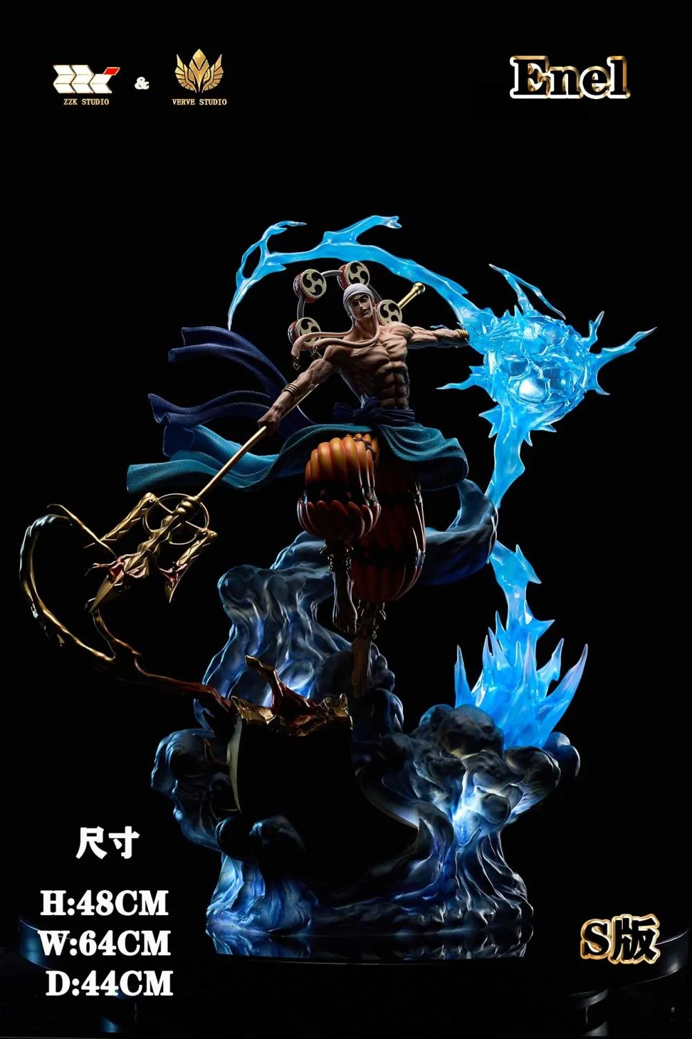 Verve Studio X Zzk Studio - One Piece God Enel  Statue 