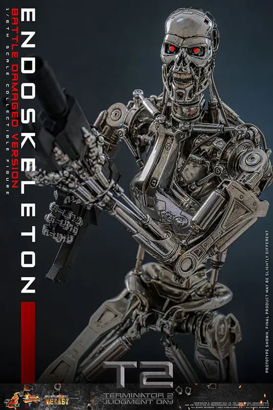 HOTTOYS - Movie Masterpiece DIECAST 1/6 Endoskeleton (Battle Damage) MMS840D77 (Licensed) Statue 