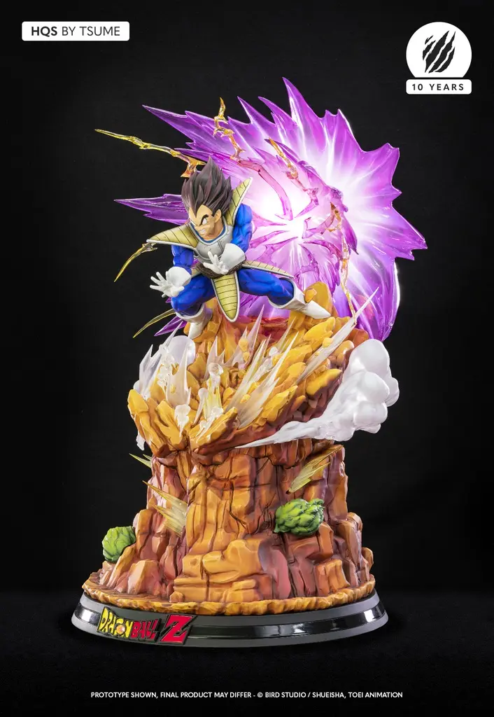  In stock-Tsume Studio - Dragon Ball Z HQS Goku Kaio-ken vs Vegeta Galick Gun, Goku vs Vegeta (Licensed)Statue(GK)