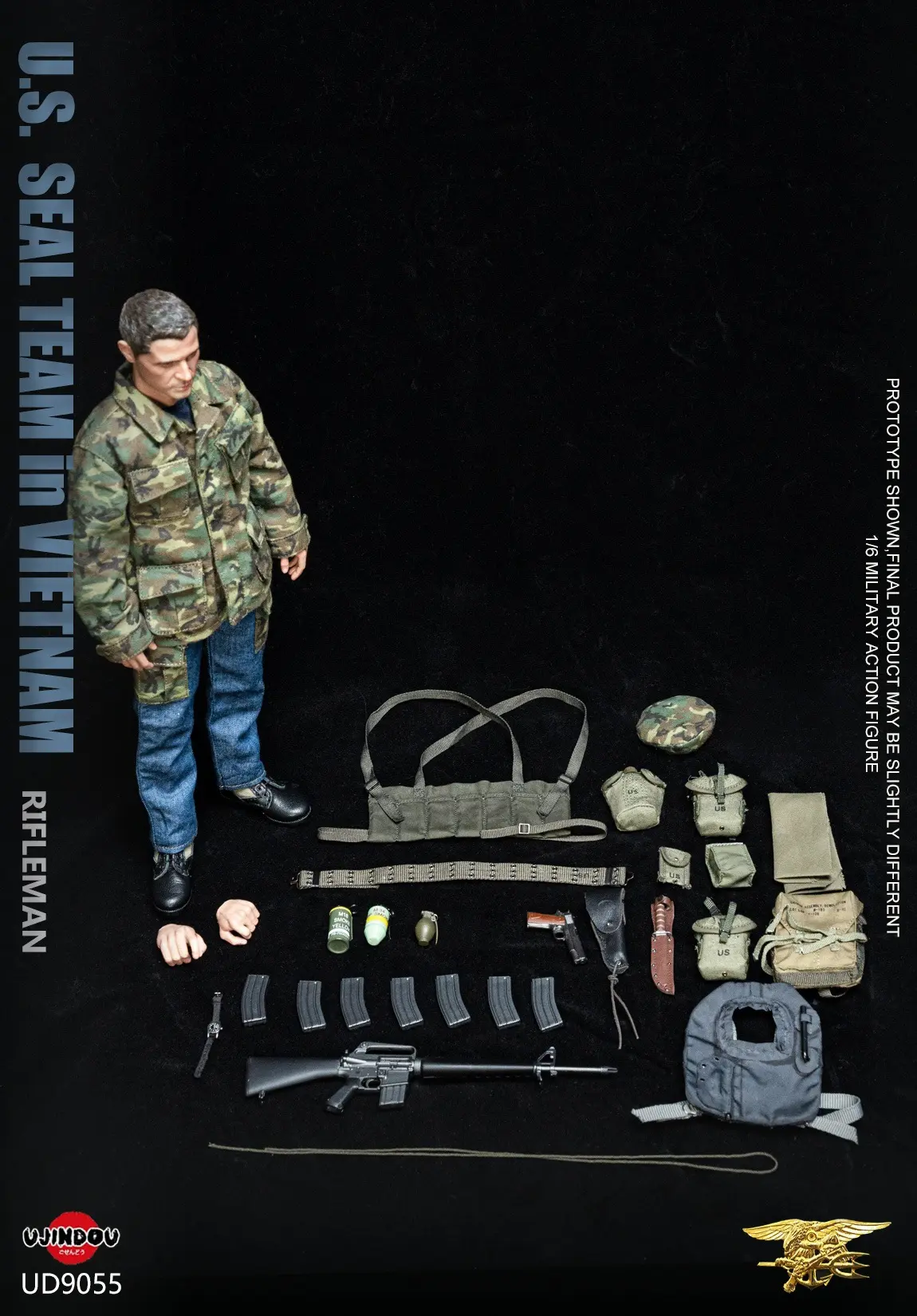UJINDOU - 1/6 U.S. SEAL TEAM in VIETNAM RIFLEMAN UD9055 (Licensed) Statue(GK) 