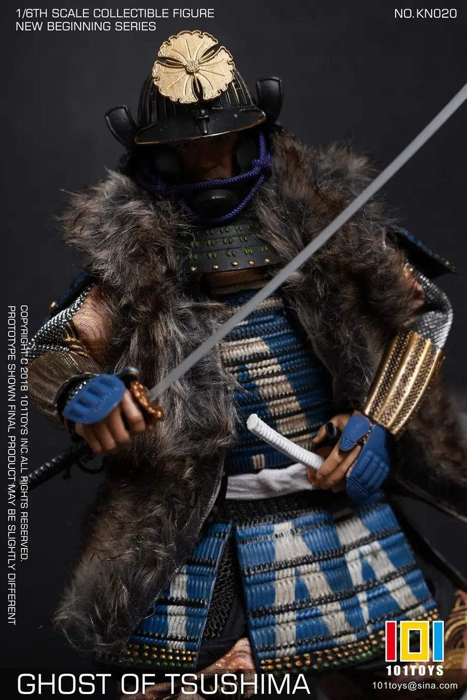 101toys - 1/6 NO KN023 NEW BEGINNER SERIES GHOST OF TSUSHIMA SAMURAI TRIO SET (Licensed) Statue(GK)