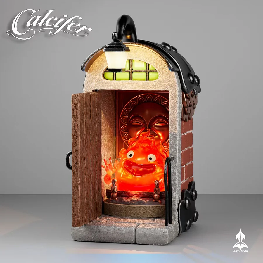 NINETY SEVEN Studio - Calcifer in the Room Howl's Moving Castle Statue 
