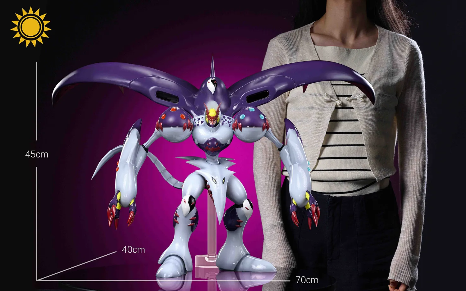 Digimon Belial Vamdemon Statue(GK)-Sun Studio Pre-sale