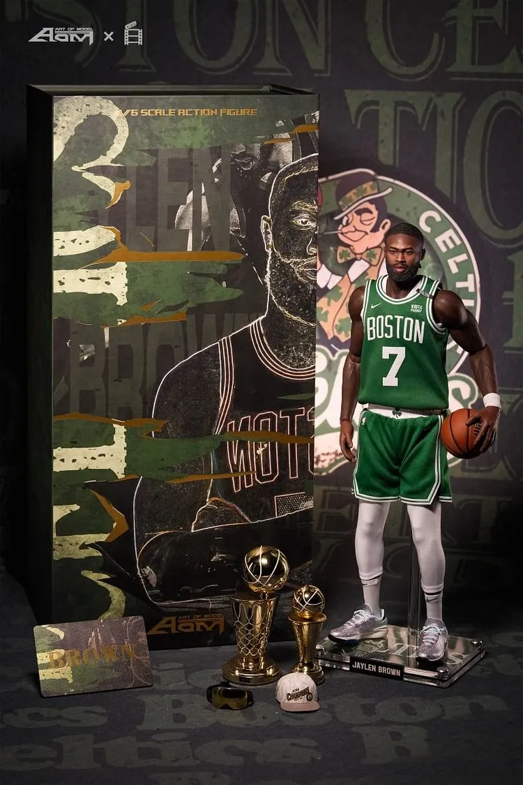 NBA JAYLEN BROWN CHAMPIONSHIP 1/6 ACTION FIGURE Statue GK-AOM TOYS STUDIO Pre-sale