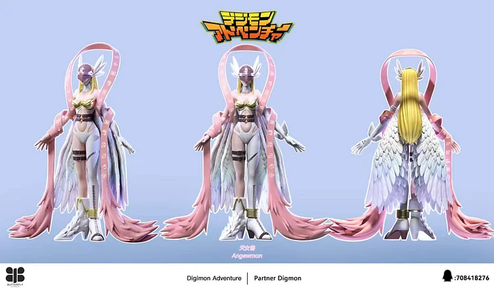 Butterfly Studio - Digimon Angewomon X Salamon Statue 