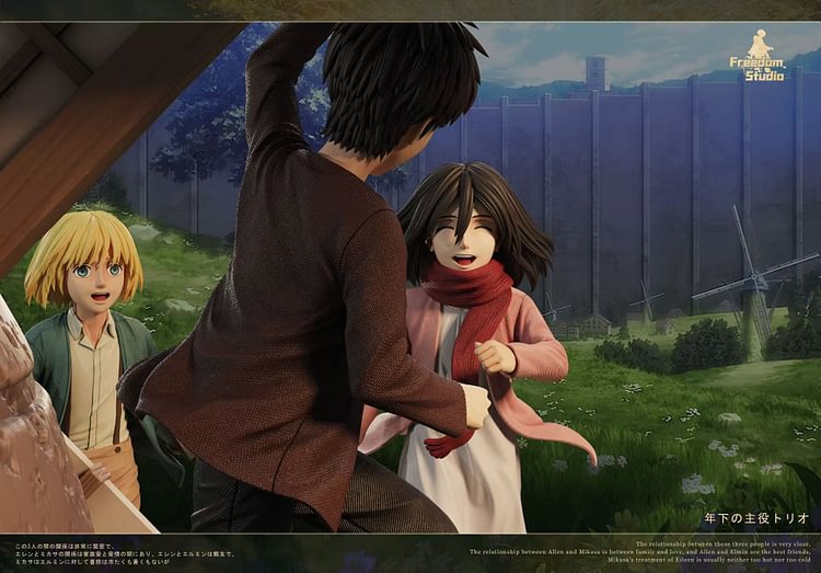  Attack on Titan Running to the tree on the hill Statue(GK)scene,Freedom Studio -KWII-GK