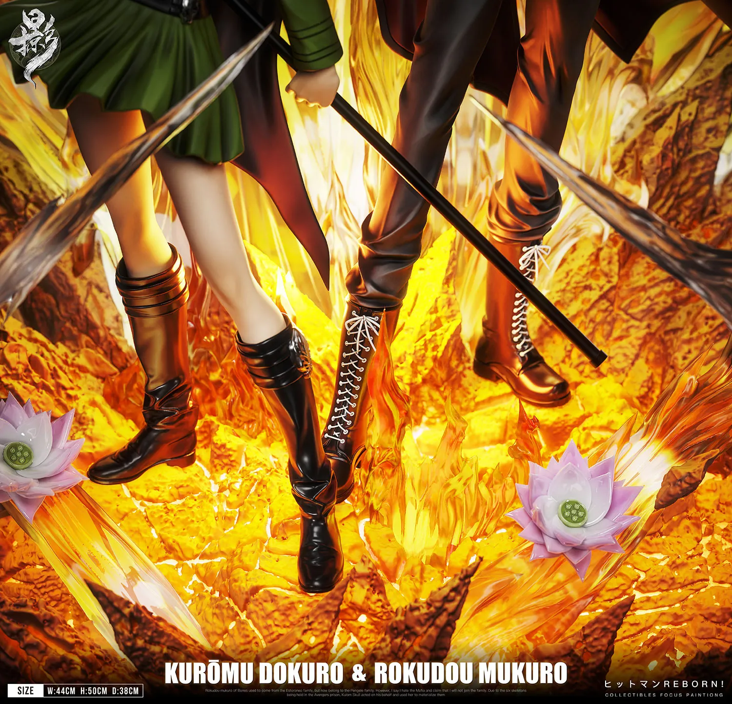 Lue Ying Studio - Chrome Dokuro X Mukuro Rokudo Mist Guardian Duet 005 Katekyo Hitman Reborn Statue