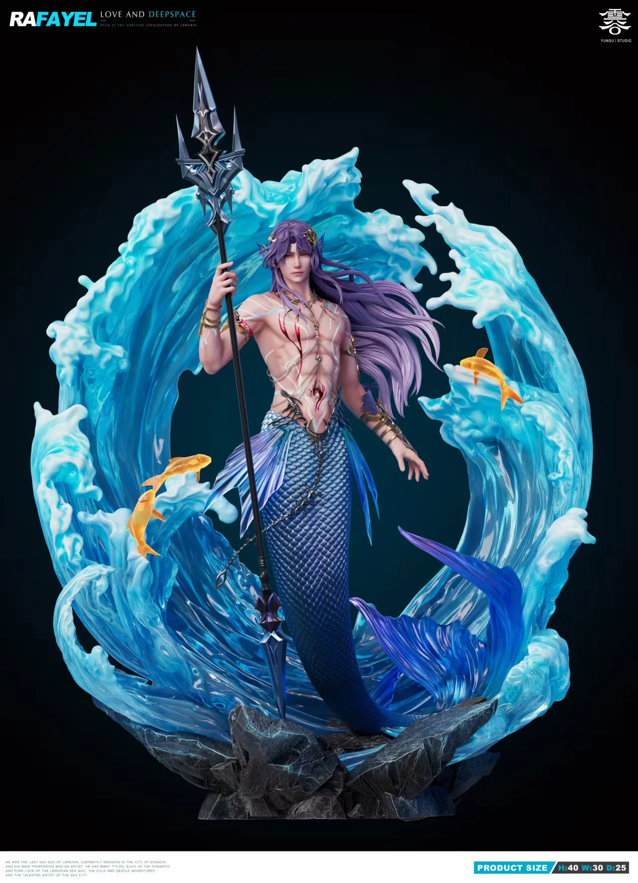 Yun Gu Studio - Love and Deepspace 1/6 Statue Mermaid Rafayel 
