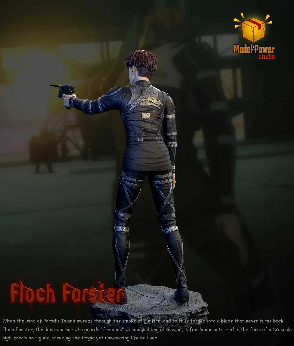 Model Power Studio - Floch Forster Attack on Titan Statue 