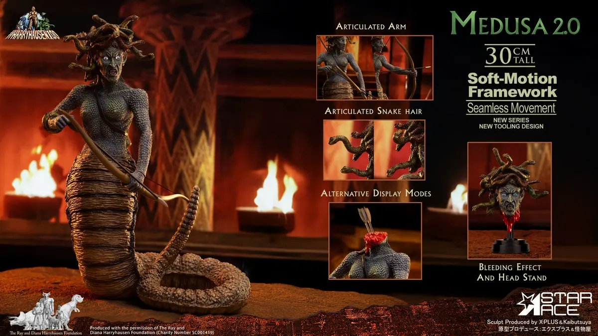Star Ace Toys - Ray Harryhausen Soft-motion series Medusa SA6070 (Licensed) Statue(GK)