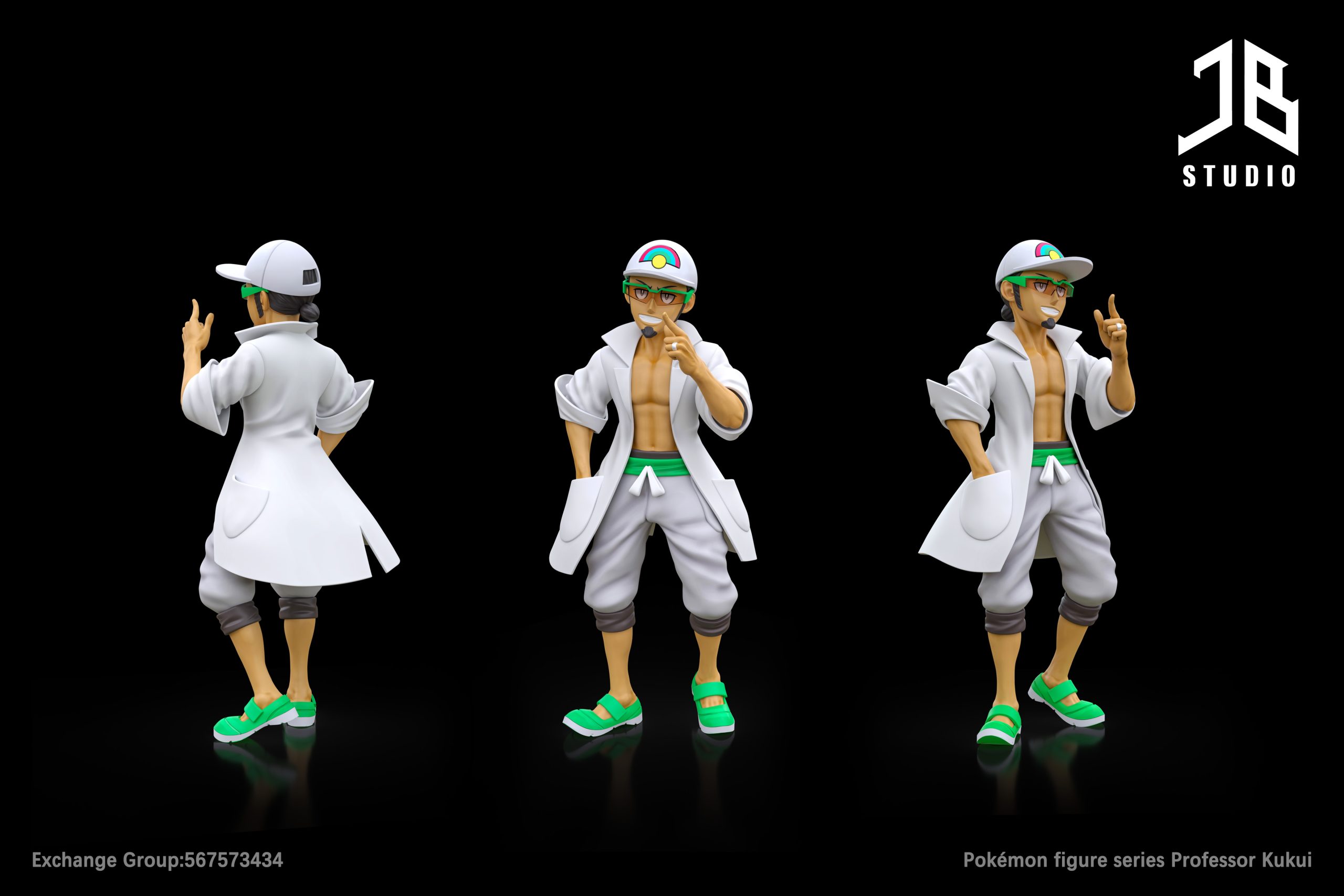 Pokemon Character Series Professor Kukui Statue(GK)-GB JB Studio