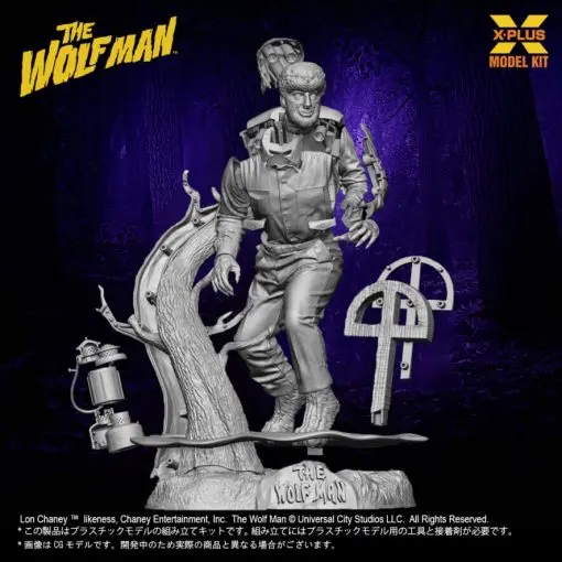X-PLUS PLEX Studio - 1/8 Scale Lon Chaney Jr. as Wolf Man Plastic Model Kit 411-200150CP (Licensed)Statue(GK)