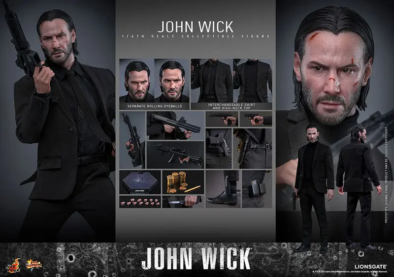 HOTTOYS - Movie Masterpiece  John Wick 1/6 John Wick MMS832 (Licensed)Statue 