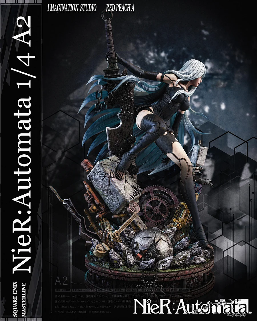 NieR:Automata A2 1/4 Statue (GK) -Imagination Studio & Red Peach A Studio 