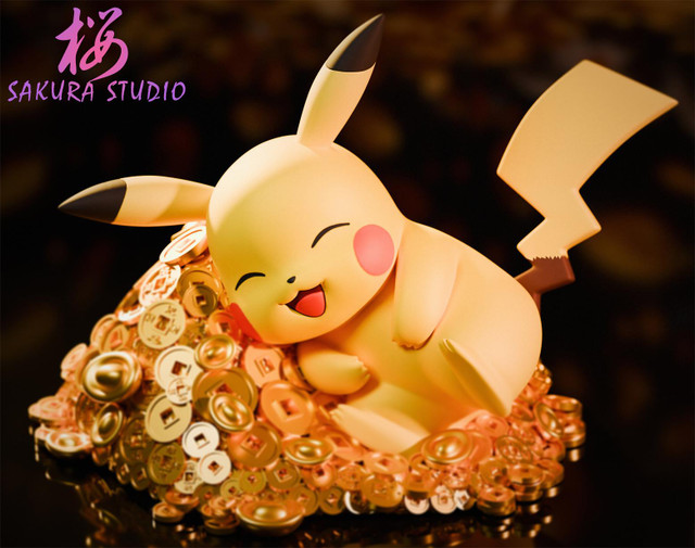 Pokemon Lying down Pikachu Statue(GK) -SAKURA Studio