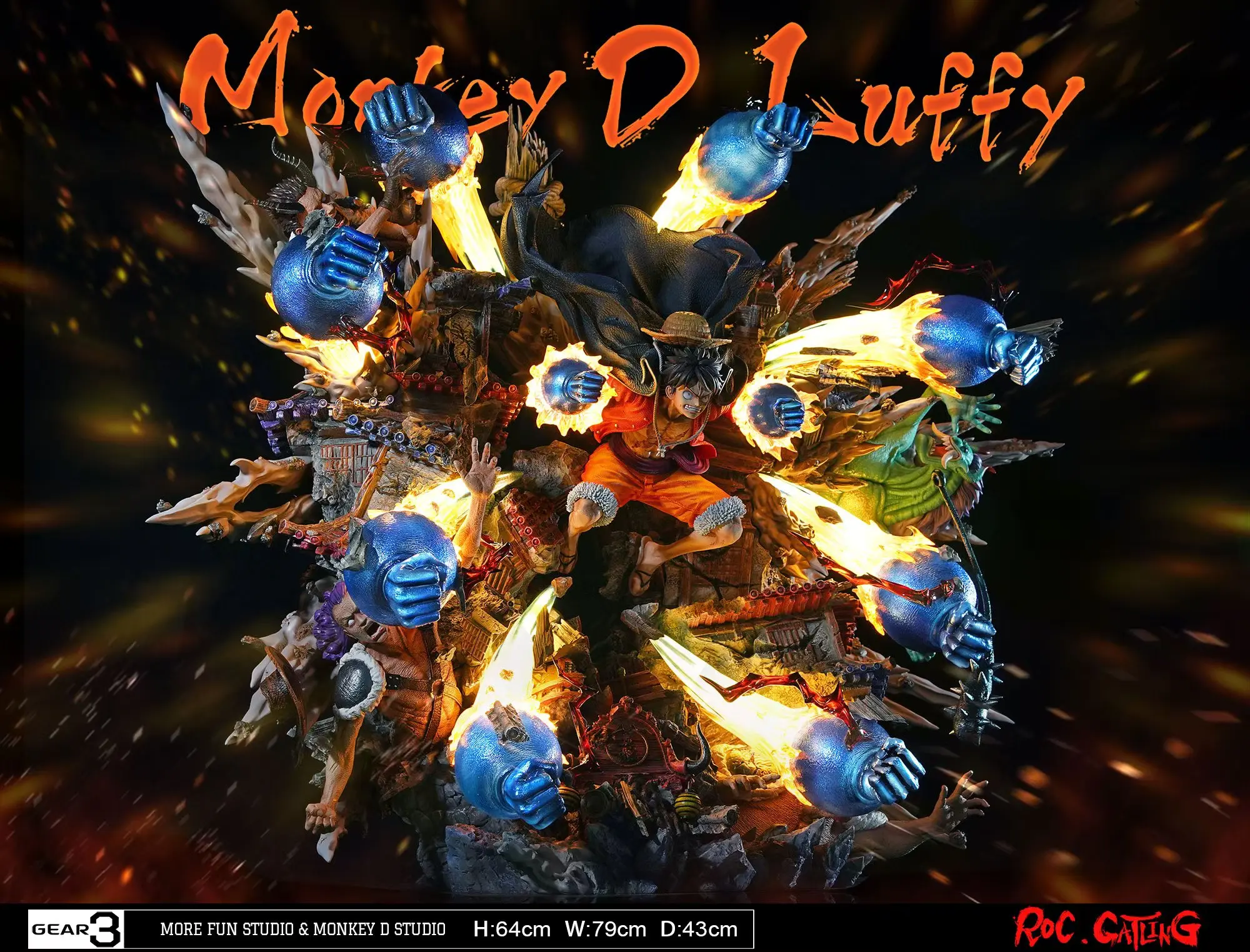 More Fun Studio X Monkey D. Studio -  One Piece GEAR3 Statue