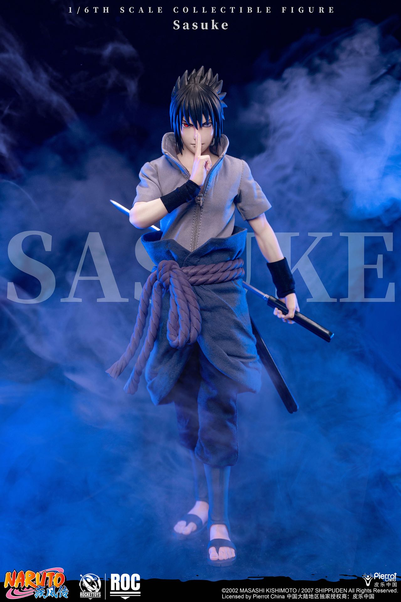 ROCKETTOYS Studio Naruto Shippuden Sasuke Uchiha 1/6 Scale Action Figure ROC-017 ROC-018 (Licensed)