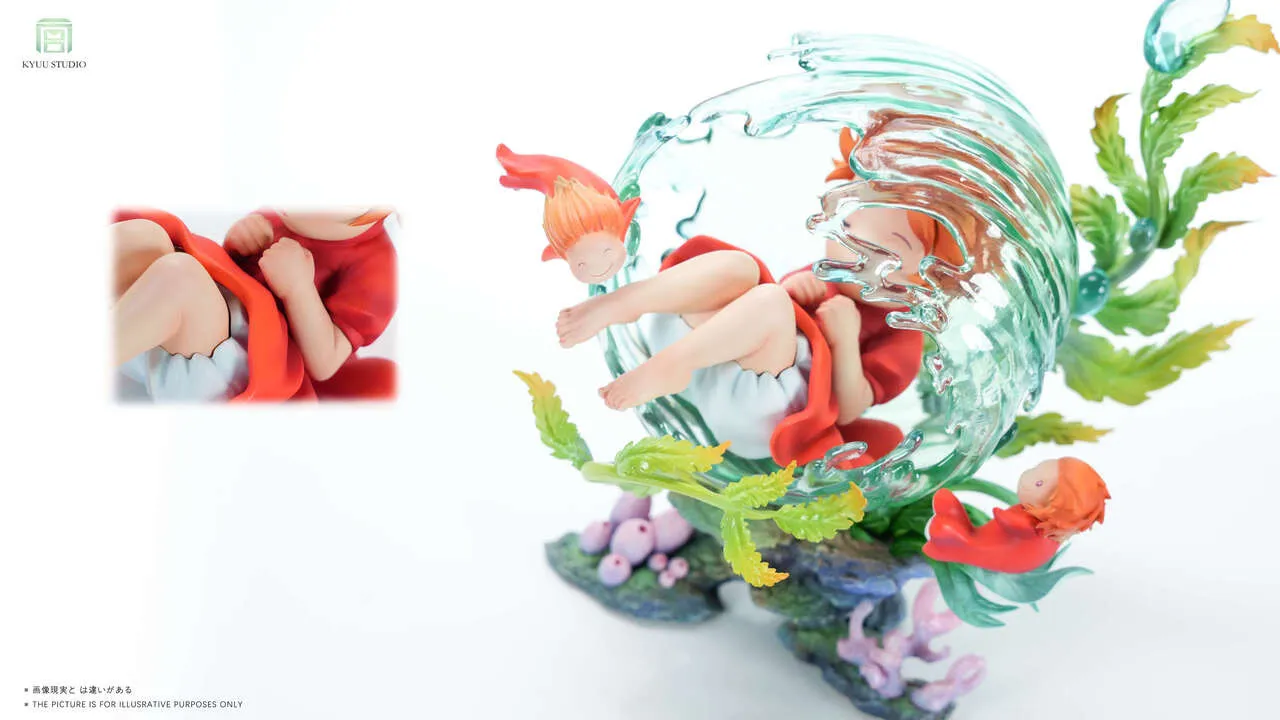 KYUU Studio - Hayao Miyazaki Whisper of Nature Series #2 Sleeping Ponyo Ponyo on the Cliff Statue