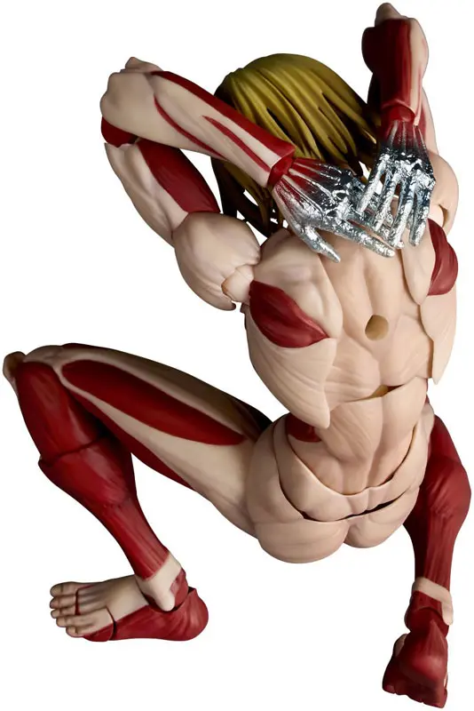 Kaiyodo - Revoltech Amazing Yamaguchi Attack on Titan Armored Titan & Female Titan (Licensed)Statue(GK)