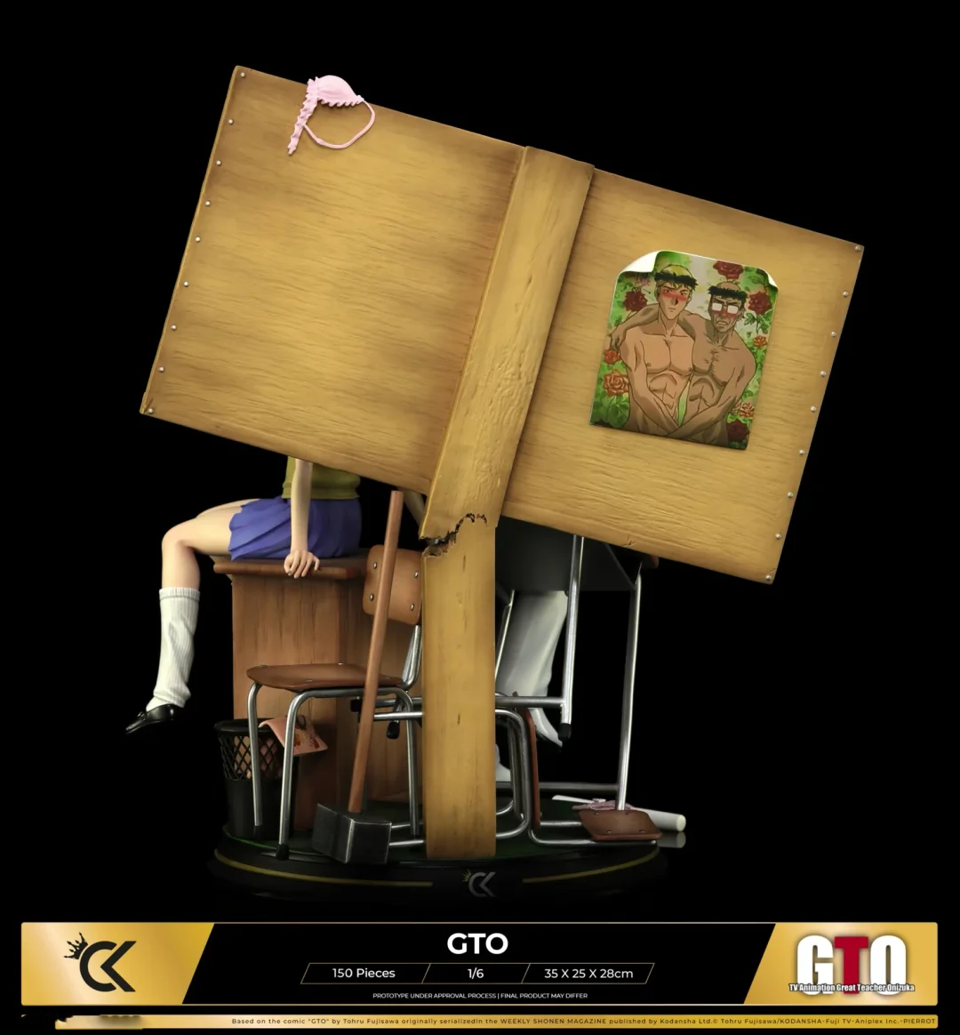 IN-STOCK-Cartoon Kingdom Studio- Eikichi Onizuka & Urumi Kanzaki - Great Teacher Onizuka(Licensed)1/6Statue(GK) 