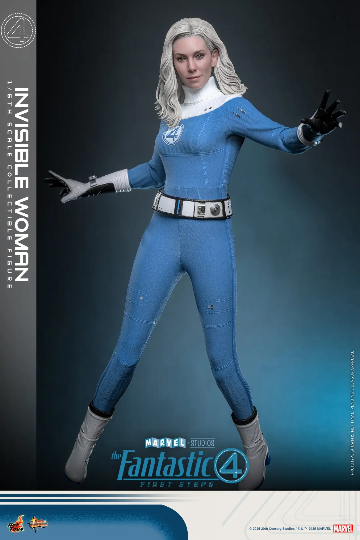 Hottoys - The Fantastic Four: First Steps Invisible Woman and H.E.R.B.I.E. 1/6th scale Collectible Figure Set MMS823 MMS824 (Licensed)Statue(GK)