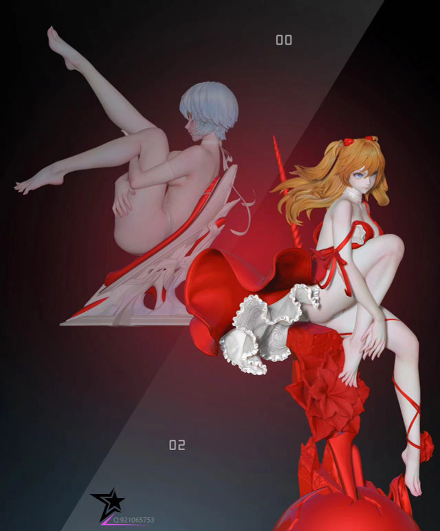 【Early-Bird PO】 Neon Genesis Evangelion Asuka 1:4 Statue(GK)(Adult 18+) - LengShi Studio