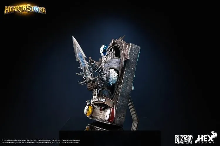 Blizzard Official Licensed Hearthstone Lich King Card Art Statue HEXFRAME04 (Licensed) Statue(GK)-HEX Collectibles Pre-sale-KWII-GK