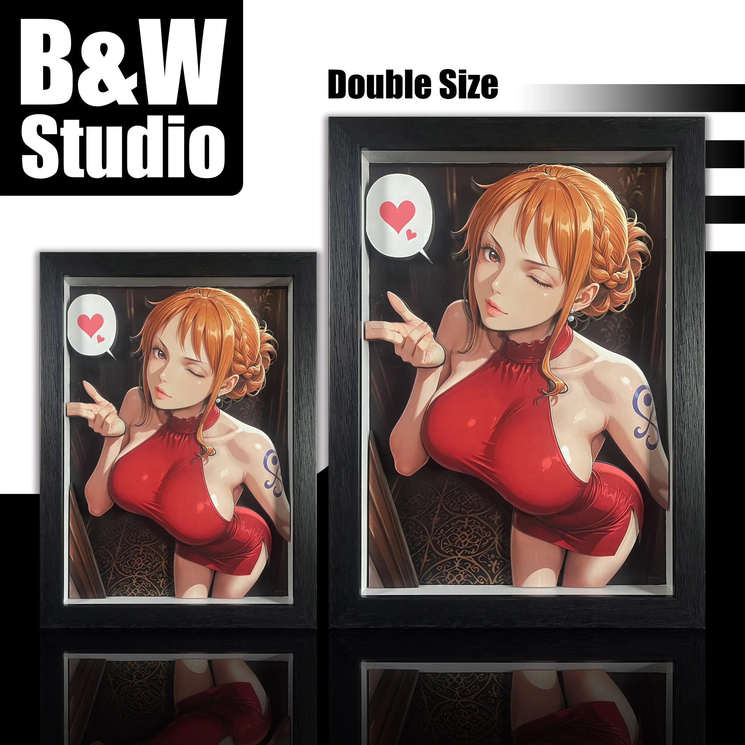In stock-B&W Studio - One Piece Nami 3D Decorative Painting