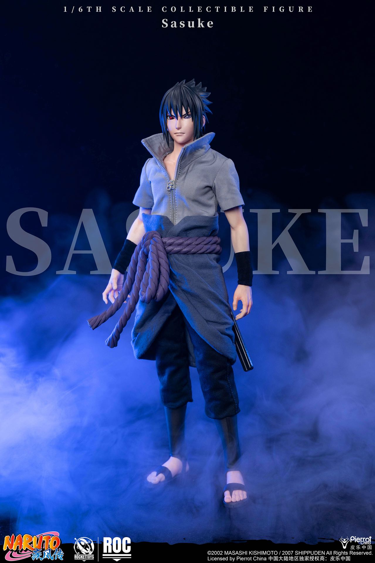 ROCKETTOYS Studio Naruto Shippuden Sasuke Uchiha 1/6 Scale Action Figure ROC-017 ROC-018 (Licensed)