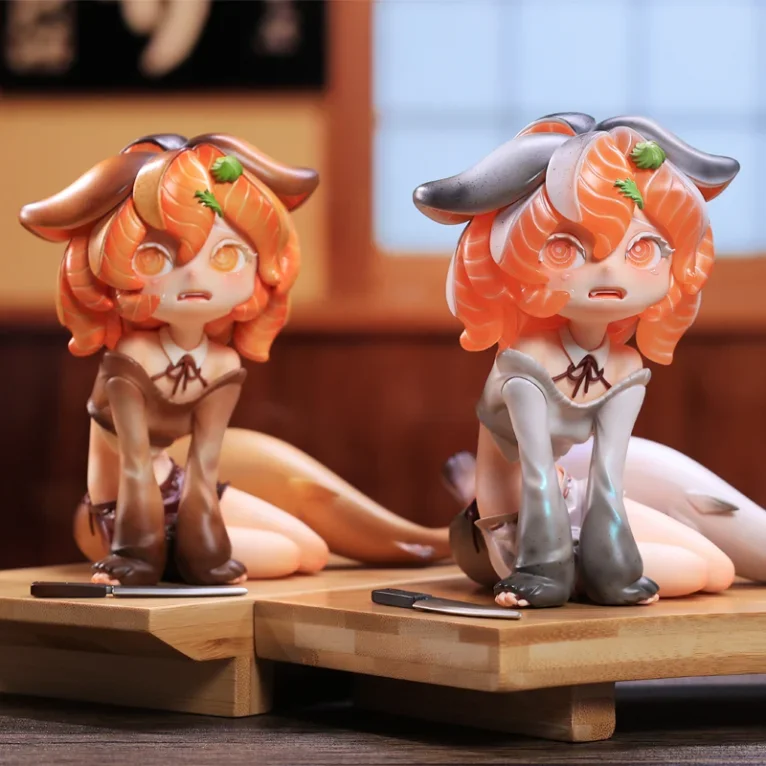 Kitty Salmon Series Salmon Fairies-Silver & Salmon Fairies-Caramel (Licensed)Statue(GK) -WeArtDoing Studio-KWII-GK