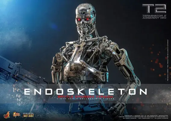 HOTTOYS - Movie Masterpiece DIECAST 1/6 Endoskeleton (Battle Damage) MMS840D77 (Licensed) Statue 