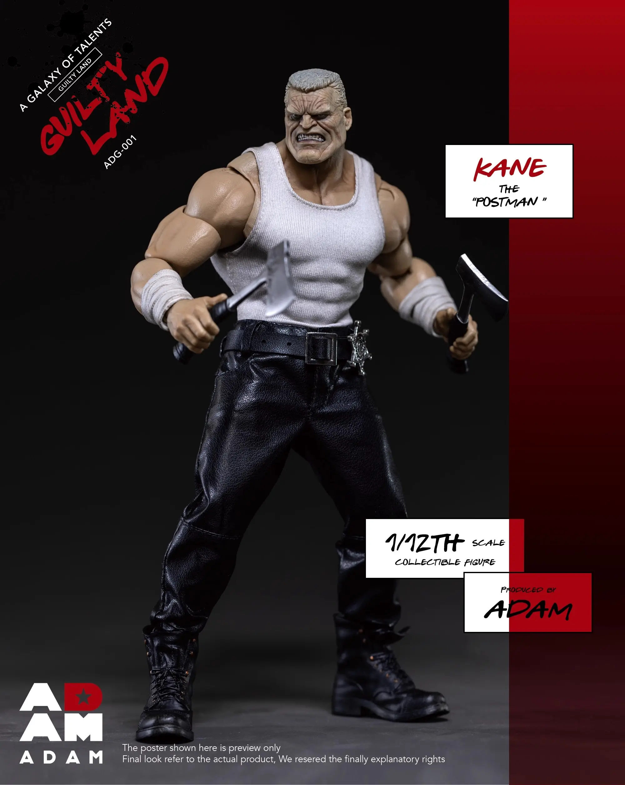 ADAM Studio - 1/12 Scale City of Ultimate Evil Mail Carrier Kaine Action Figure ADG001 (Licensed)