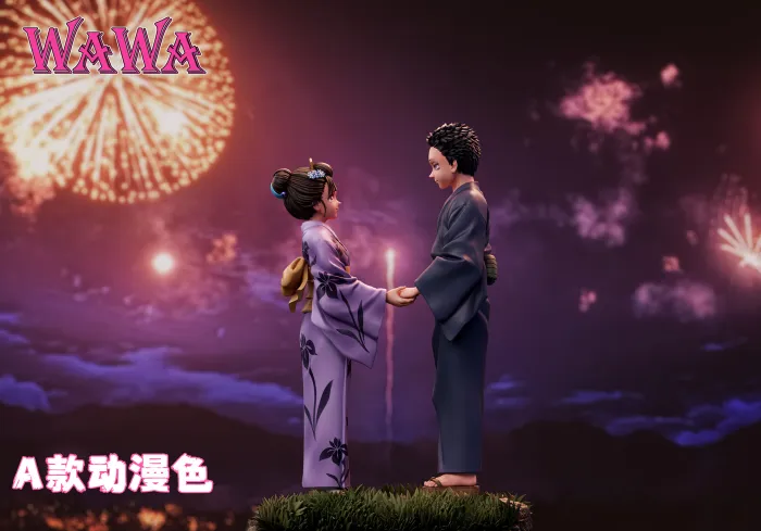 WAWA Studio - Demon Slayer Akaza & Koyuki Statue