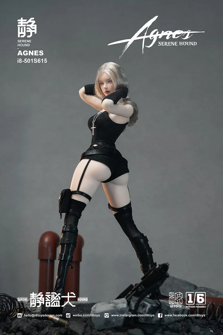 Original Quiet Dog AGNES and Witch TERESA (Authorized) 1/6 Statue GK, 18Toys Studio, Pre-sale