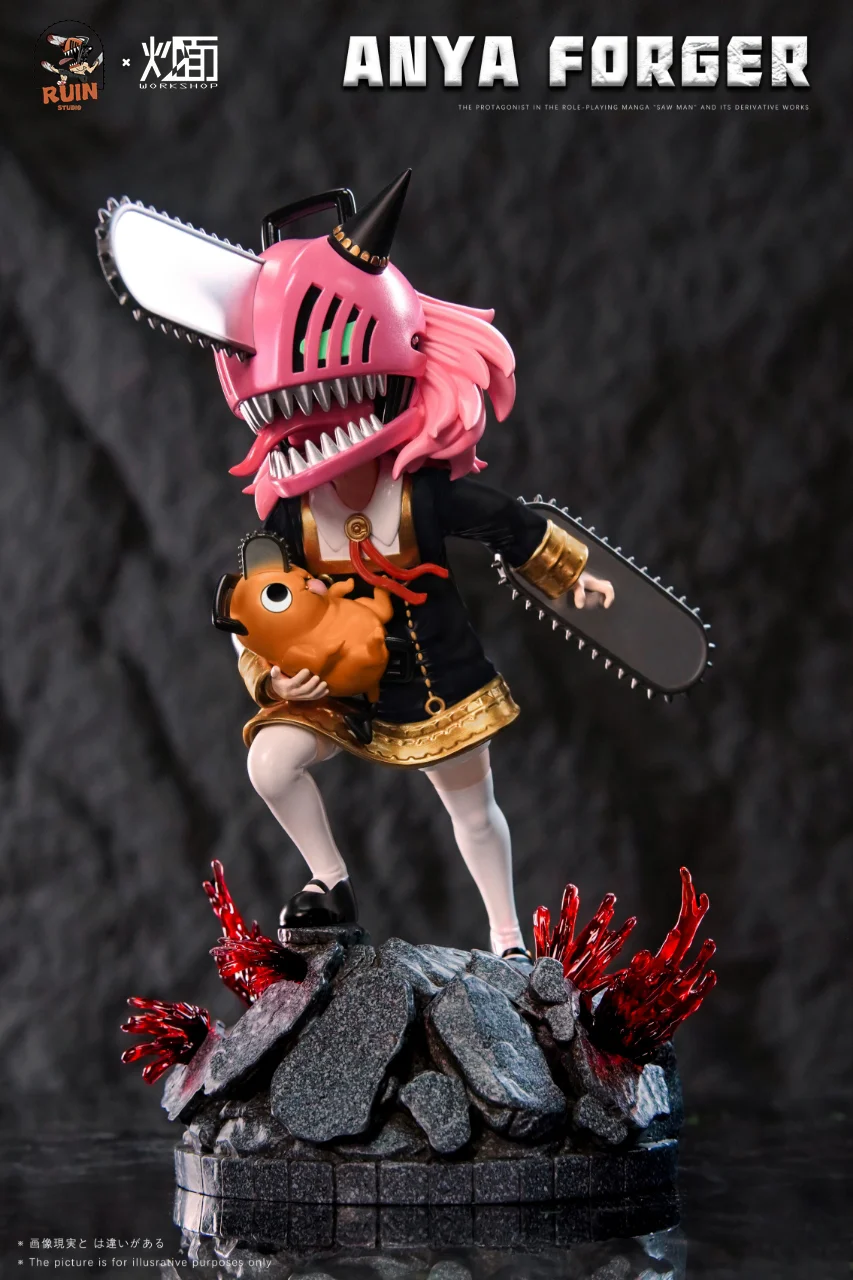 CM Studio & RUIN Studio - Spy x Family Anya cos Chainsaw Man Statue(GK)