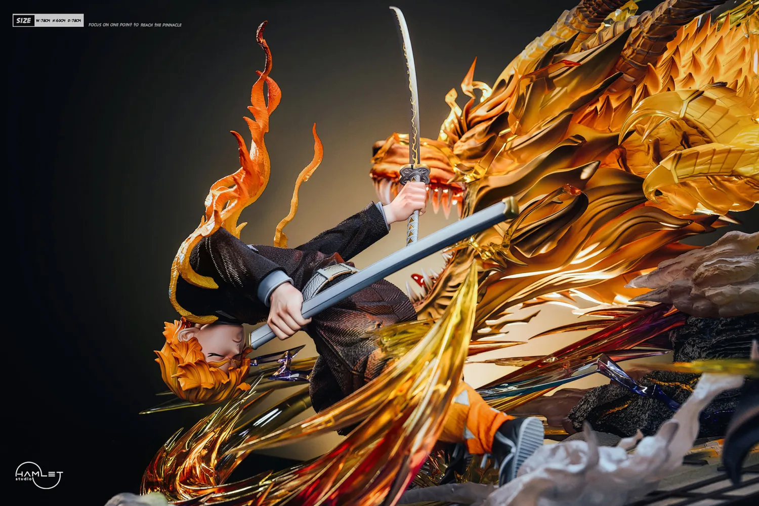 Hamlet Studio - Zenitsu Agatsuma God of Fire Thunder Demon Slayer Statue 