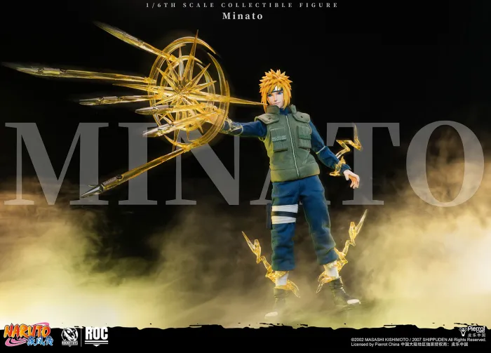 ROCKETTOYS Studio - Naruto Shippuden Minato Namikaze Yellow Flash Ver. Action Figure ROC-016  Licensed