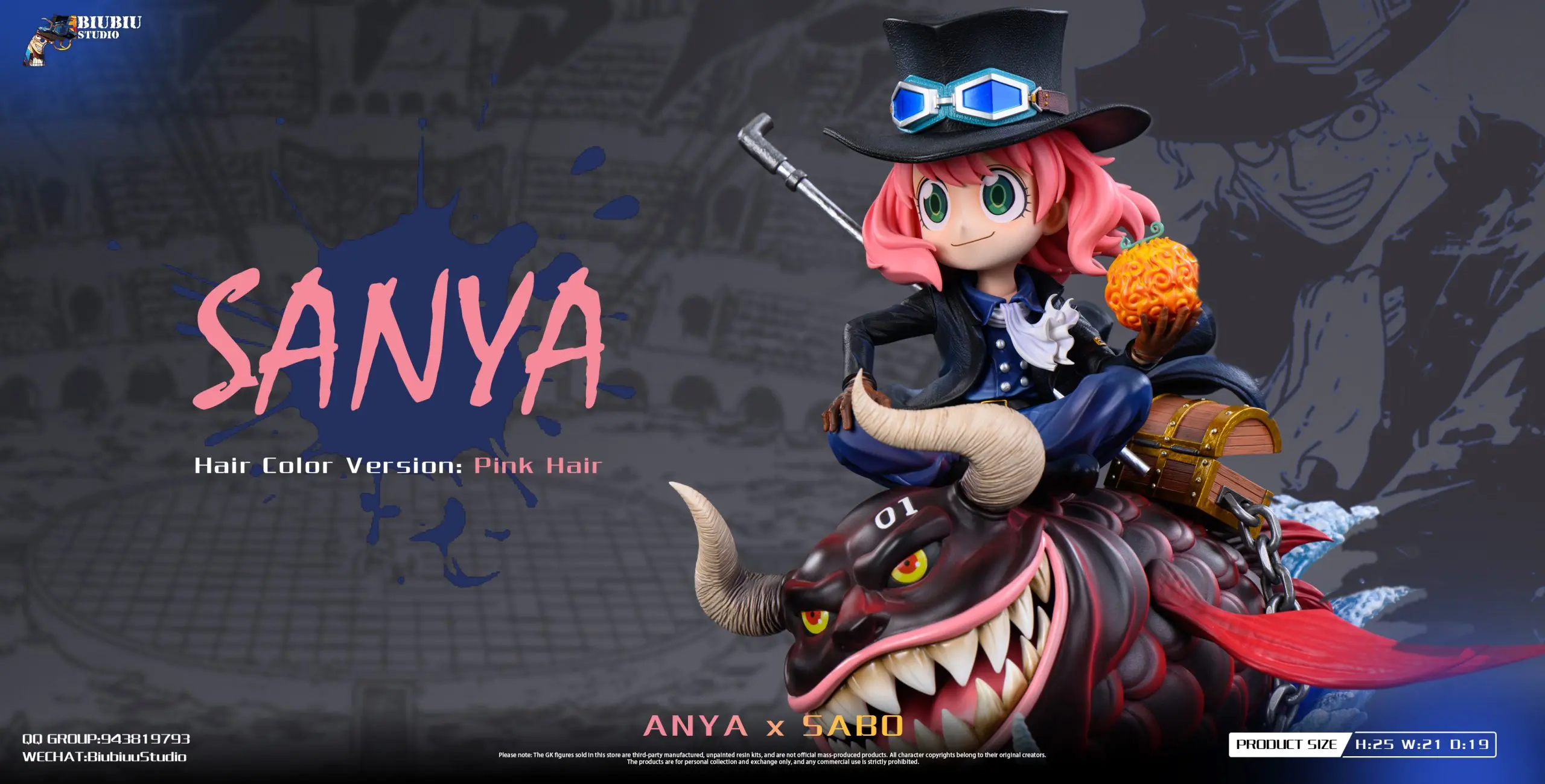 Biubiu Studio - Spy x Family ANYA x SABO Statue