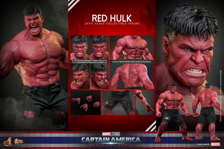 Marvel Captain America: Brave New World Red Hulk 1/6 scale action figure MMS797 (authorized)soldier statue GK-KWII-GK