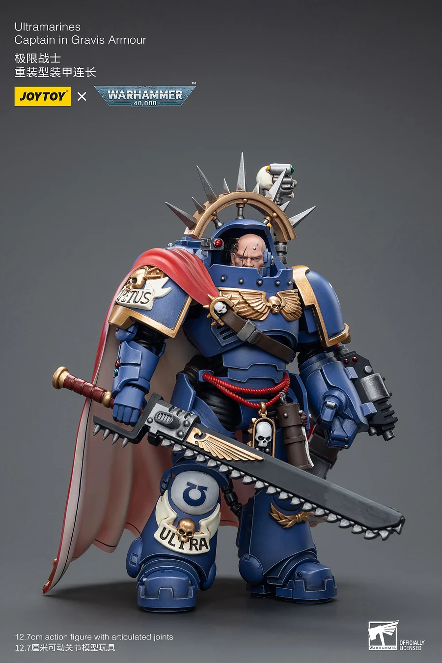 JoyToy Warhammer 40K - Ultramarines Captain in Gravis Armour 1/18 Scale Action Figure