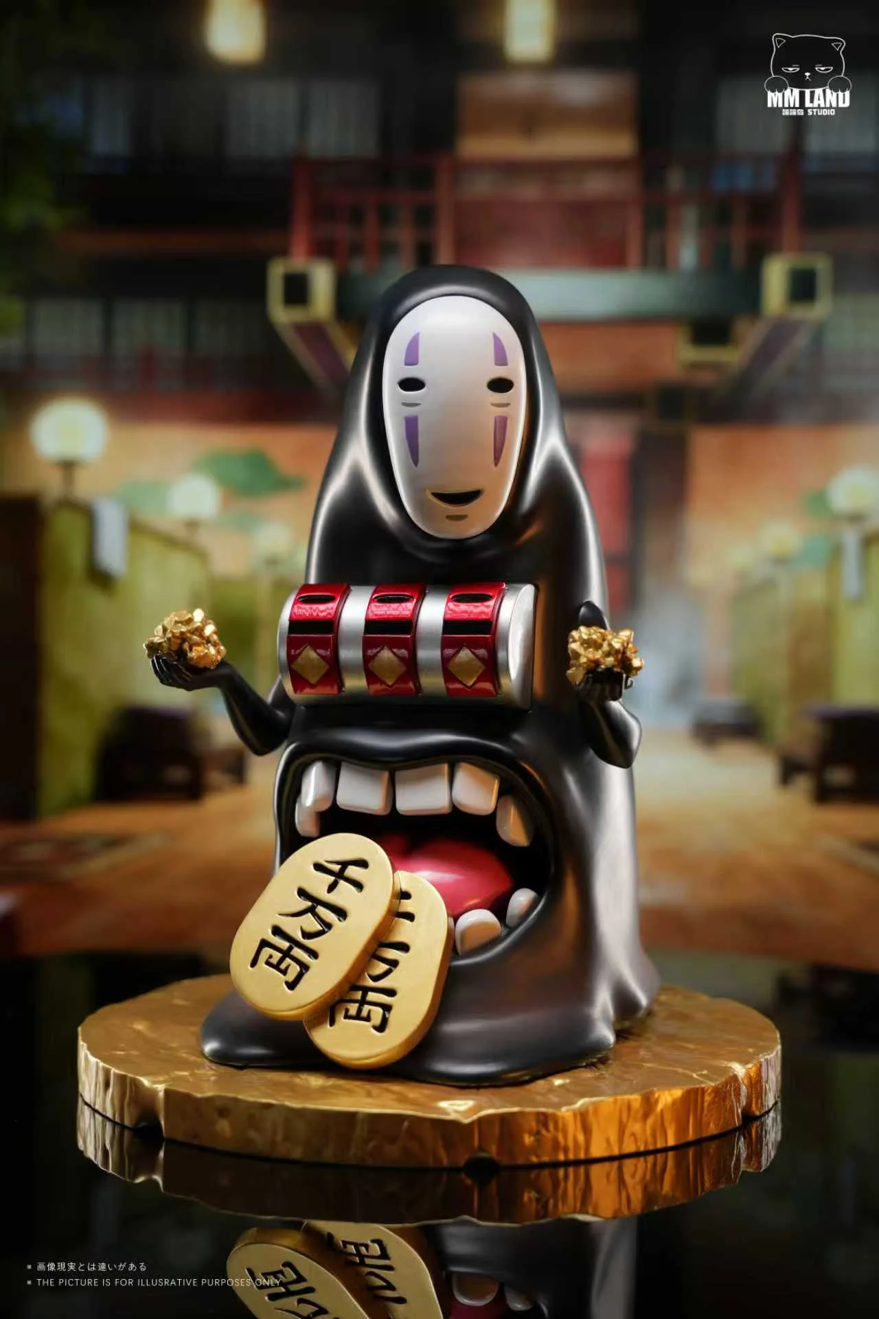MMLAND Studio - No-Face with a Money-Spitting Machine Spirited Away Statue