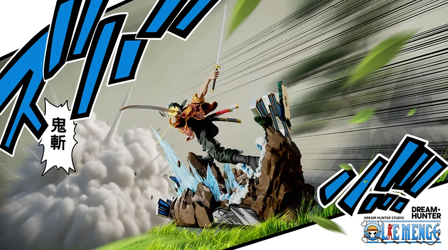 Dream Hunter Studio - ONE PIECE Deathmatch Series 002 & Deathmatch Series 003 Roronoa Zoro & Sanji Statue(GK)