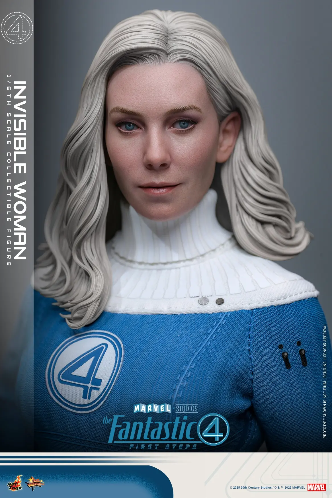Hottoys - The Fantastic Four: First Steps Invisible Woman and H.E.R.B.I.E. 1/6th scale Collectible Figure Set MMS823 MMS824 (Licensed)Statue(GK)