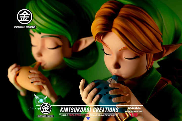 Kintsukuroi Creations - The Legend of Zelda - LINK & SARIA DIORAMA with LED 1/6 Statue(GK) 