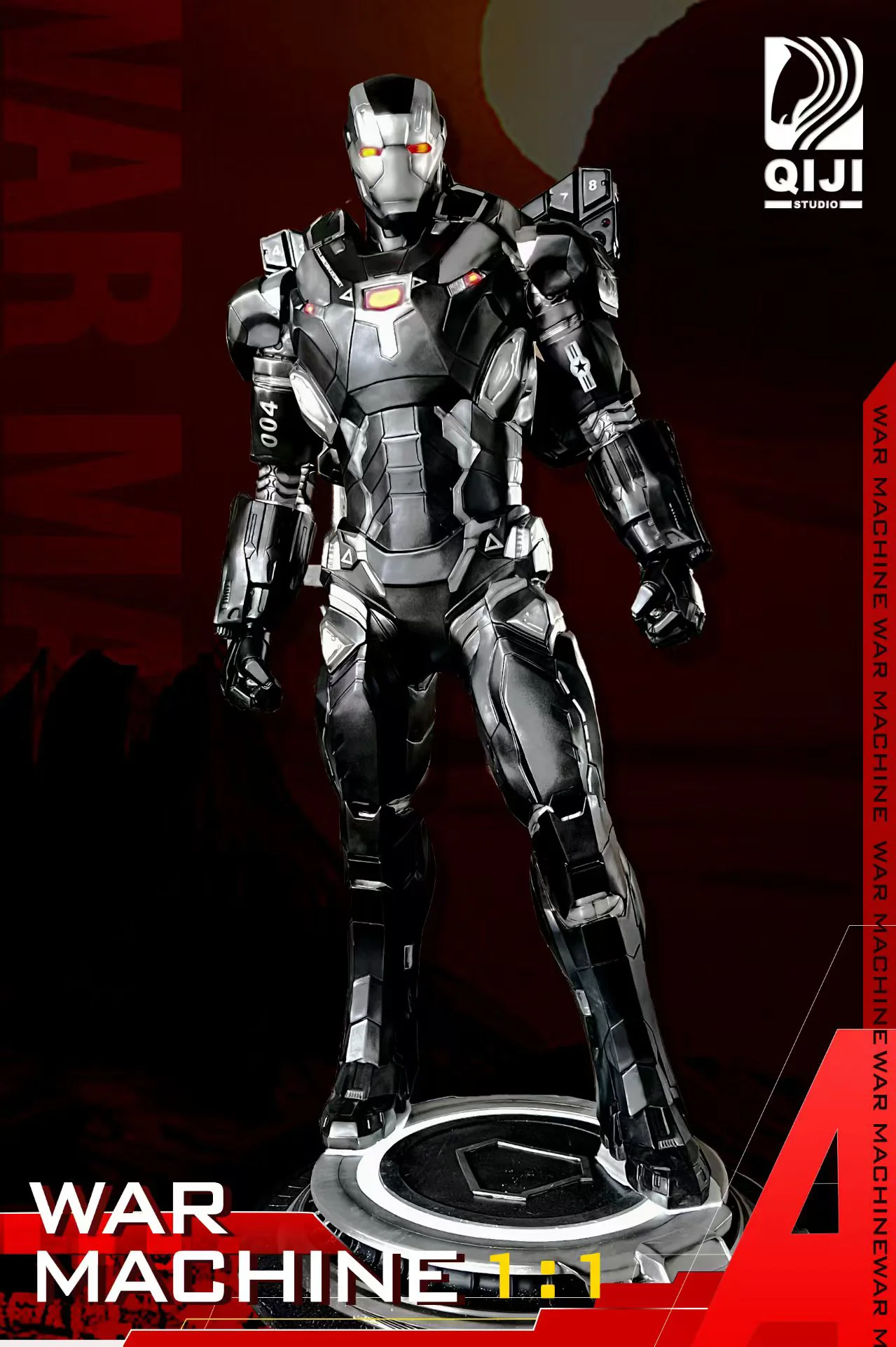 Marvel War Machine Armor: Mark IV 1/1 Action Figure - Qiji Studio