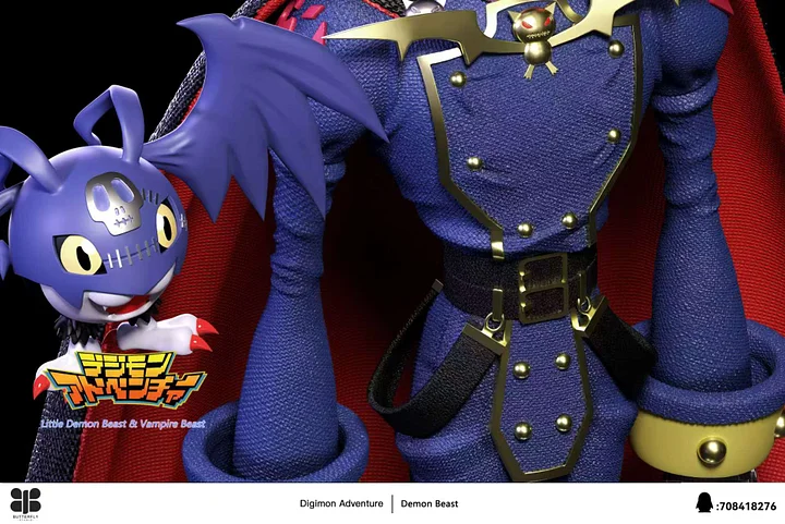 Butterfly Studio - Vamdemon X Pico Devimon Digimon Statue 