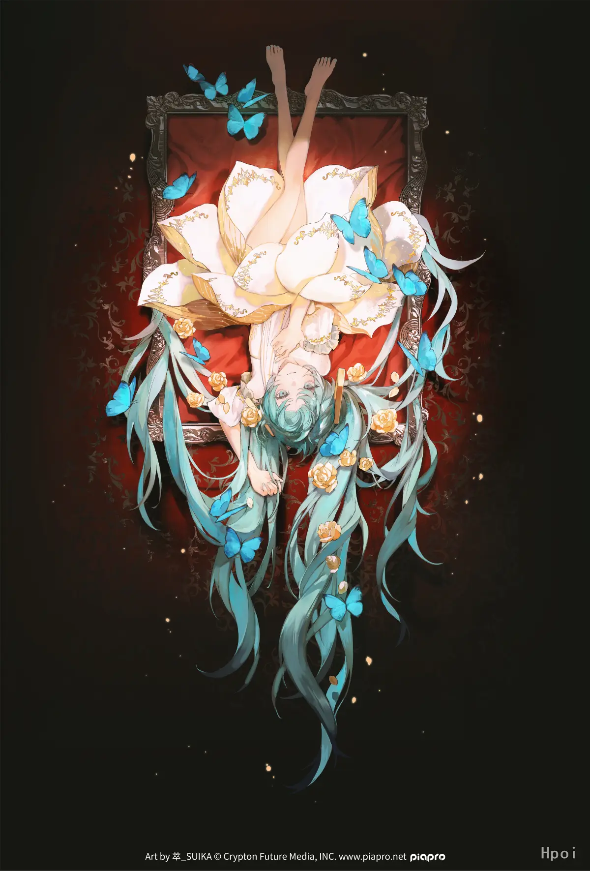 Blackray Enjoy Studio - Vocaloid Hatsune Miku Hua Wai Huixiang 1/7 Figure (Licensed) Statue(GK)