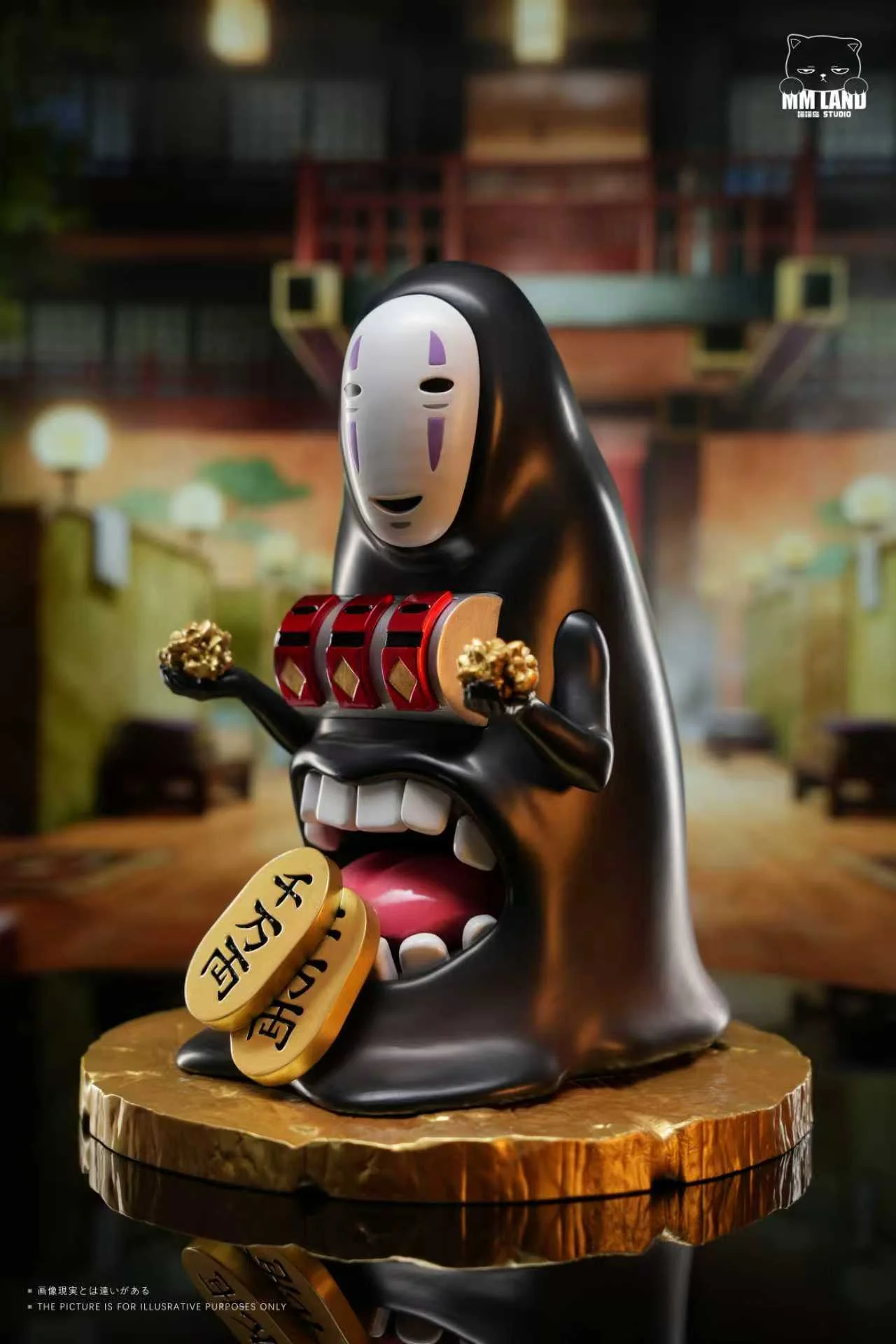 MMLAND Studio - No-Face with a Money-Spitting Machine Spirited Away Statue