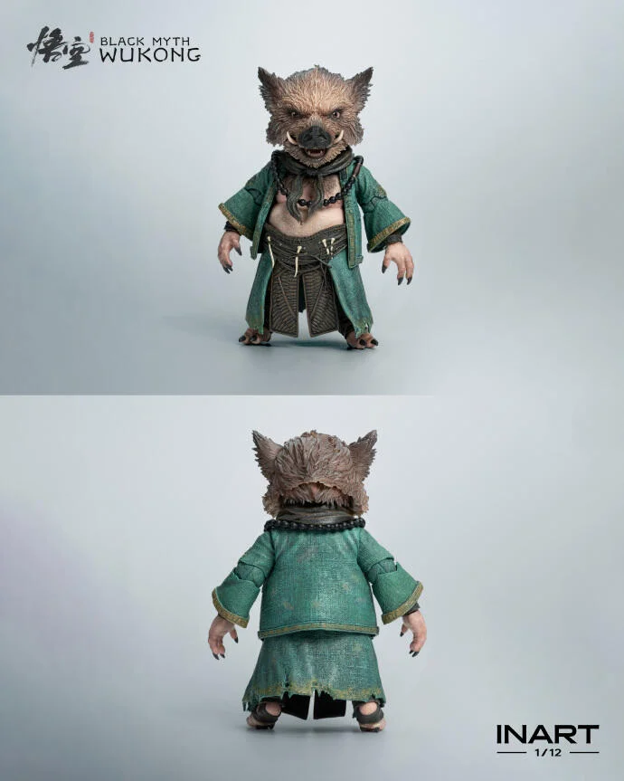 Black Myth: Wukong Zhu Bajie 1/12 Scale Action Figures (Licensed) - INART Studio
